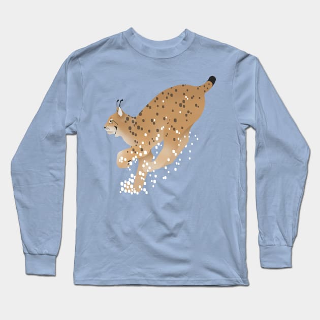 Eurasian lynx - Run Long Sleeve T-Shirt by Aline Eg